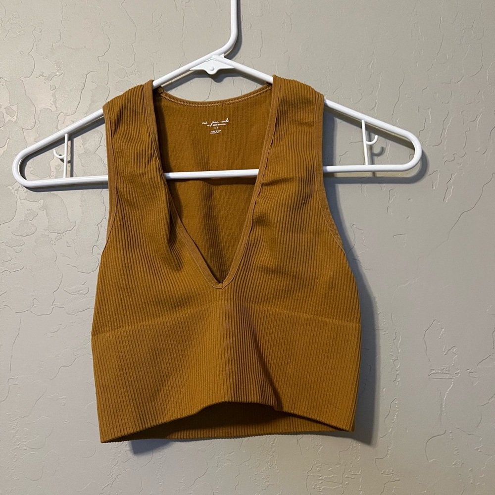Out from under drew seamless ribbed crop tank top
